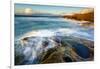 Rock Formations Along the Coastline Near Sunset Cliffs, San Diego, Ca-Andrew Shoemaker-Framed Photographic Print