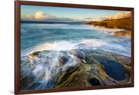 Rock Formations Along the Coastline Near Sunset Cliffs, San Diego, Ca-Andrew Shoemaker-Framed Photographic Print