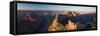 Rock Formations at a Canyon, North Rim, Grand Canyon National Park, Arizona, USA-null-Framed Stretched Canvas