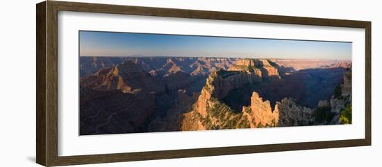 Rock Formations at a Canyon, North Rim, Grand Canyon National Park, Arizona, USA-null-Framed Photographic Print