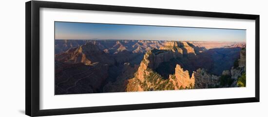 Rock Formations at a Canyon, North Rim, Grand Canyon National Park, Arizona, USA-null-Framed Photographic Print