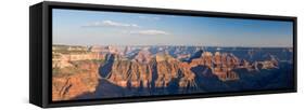 Rock Formations at a Canyon, North Rim, Grand Canyon National Park, Arizona, USA-null-Framed Stretched Canvas