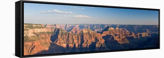 Rock Formations at a Canyon, North Rim, Grand Canyon National Park, Arizona, USA-null-Framed Stretched Canvas