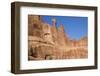 Rock Formations at Park Avenue in Arches National Park-Hal Beral-Framed Photographic Print