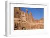 Rock Formations at Park Avenue in Arches National Park-Hal Beral-Framed Photographic Print