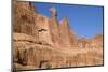 Rock Formations at Park Avenue in Arches National Park-Hal Beral-Mounted Photographic Print