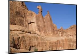 Rock Formations at Park Avenue in Arches National Park-Hal Beral-Mounted Photographic Print