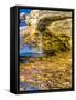 Rock formations at Pictured Rocks National Lakeshore on Upper Peninsula, Michigan-Terry Eggers-Framed Stretched Canvas