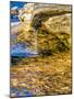 Rock formations at Pictured Rocks National Lakeshore on Upper Peninsula, Michigan-Terry Eggers-Mounted Photographic Print