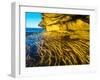 Rock formations at Pictured Rocks National Lakeshore on Upper Peninsula, Michigan-Terry Eggers-Framed Photographic Print