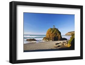 Rock Formations at Short Beach with Cape Meares, Oregon, USA-Craig Tuttle-Framed Photographic Print