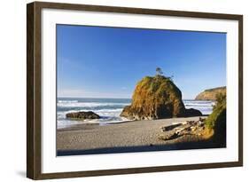 Rock Formations at Short Beach with Cape Meares, Oregon, USA-Craig Tuttle-Framed Photographic Print