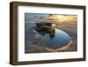 Rock Formations at Swamis Beach in Encinitas, Ca-Andrew Shoemaker-Framed Photographic Print