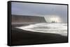 Rock formations at the beach of Reynisfjara, Vik, Sudurland, Iceland, Europe-ClickAlps-Framed Stretched Canvas