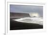 Rock formations at the beach of Reynisfjara, Vik, Sudurland, Iceland, Europe-ClickAlps-Framed Photographic Print