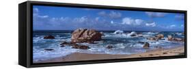 Rock Formations at the Coast, Brignogan, Finistere, Brittany, France-null-Framed Stretched Canvas