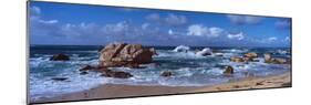 Rock Formations at the Coast, Brignogan, Finistere, Brittany, France-null-Mounted Photographic Print