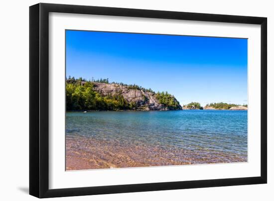 Rock Formations at the North Shore of Lake Superior, Ontario, Canada-null-Framed Photographic Print