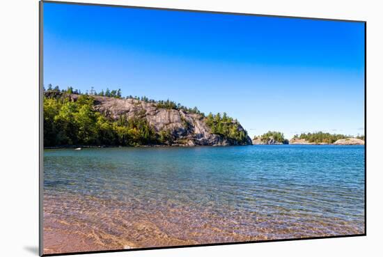 Rock Formations at the North Shore of Lake Superior, Ontario, Canada-null-Mounted Photographic Print