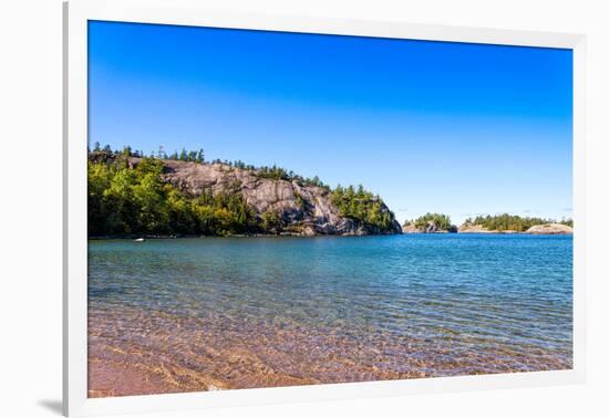 Rock Formations at the North Shore of Lake Superior, Ontario, Canada-null-Framed Photographic Print