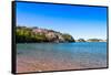 Rock Formations at the North Shore of Lake Superior, Ontario, Canada-null-Framed Stretched Canvas