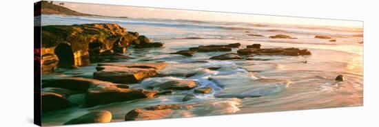 Rock Formations at Windansea Beach, La Jolla, San Diego, California, Usa-null-Stretched Canvas