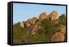 Rock formations, Big Cave Camp, Matopos Hills, Zimbabwe, Africa-David Wall-Framed Stretched Canvas