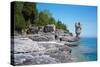 Rock Formations, Bruce Peninsula, Georgian Bay, Ontario, Canada-null-Stretched Canvas