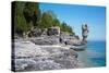 Rock Formations, Bruce Peninsula, Georgian Bay, Ontario, Canada-null-Stretched Canvas