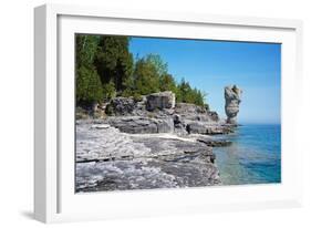 Rock Formations, Bruce Peninsula, Georgian Bay, Ontario, Canada-null-Framed Photographic Print