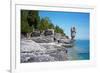 Rock Formations, Bruce Peninsula, Georgian Bay, Ontario, Canada-null-Framed Photographic Print