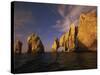 Rock Formations, Cabo San Lucas, Mexico-Walter Bibikow-Stretched Canvas