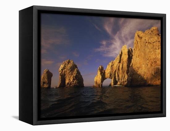 Rock Formations, Cabo San Lucas, Mexico-Walter Bibikow-Framed Stretched Canvas