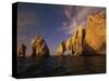 Rock Formations, Cabo San Lucas, Mexico-Walter Bibikow-Stretched Canvas