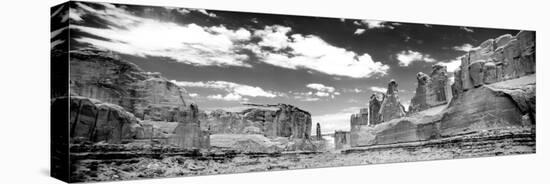 Rock Formations, Courthouse Tower, Arches National Park, Utah, USA-null-Stretched Canvas