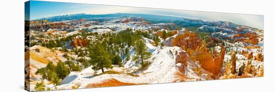 Rock Formations in a Canyon, Bryce Canyon, Bryce Canyon National Park, Red Rock Country, Utah, USA-null-Stretched Canvas