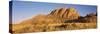 Rock Formations in a Desert at Dawn, Spitzkoppe, Namib Desert, Namibia-null-Stretched Canvas