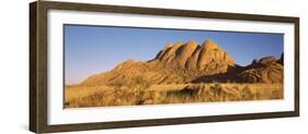 Rock Formations in a Desert at Dawn, Spitzkoppe, Namib Desert, Namibia-null-Framed Photographic Print