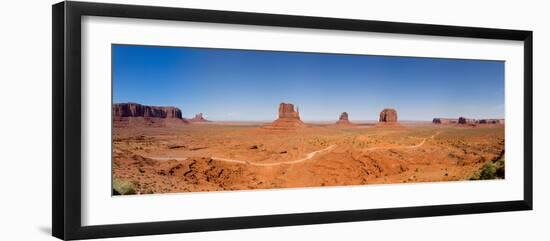 Rock Formations in a Desert, Monument Valley Tribal Park, Arizona, USA-null-Framed Photographic Print
