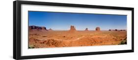 Rock Formations in a Desert, Monument Valley Tribal Park, Arizona, USA-null-Framed Photographic Print