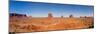 Rock Formations in a Desert, Monument Valley Tribal Park, Arizona, USA-null-Mounted Photographic Print