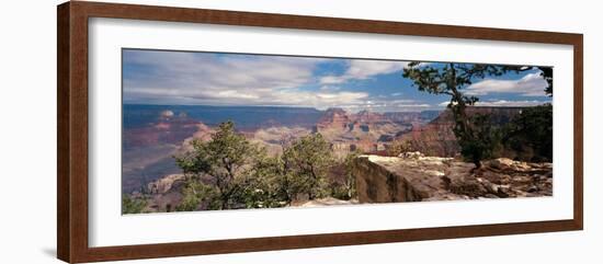 Rock Formations in a National Park, Mather Point, Grand Canyon National Park, Arizona, USA-null-Framed Photographic Print