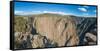 Rock formations in Black Canyon of the Gunnison National Park, Colorado, USA-null-Framed Stretched Canvas