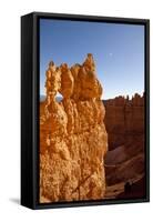 Rock Formations in Bryce Canyon National Park in Moonlight-Paul Souders-Framed Stretched Canvas