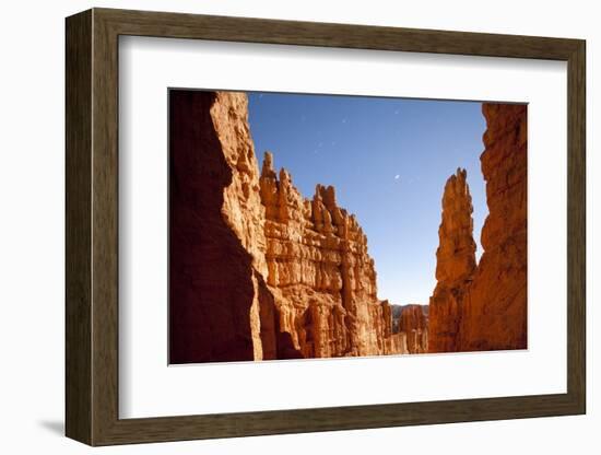 Rock Formations in Bryce Canyon National Park in Moonlight-Paul Souders-Framed Photographic Print