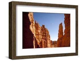 Rock Formations in Bryce Canyon National Park in Moonlight-Paul Souders-Framed Photographic Print