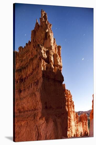 Rock Formations in Bryce Canyon National Park in Moonlight-Paul Souders-Stretched Canvas