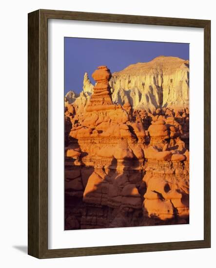 Rock formations in Goblin Valley State Park-Scott T^ Smith-Framed Photographic Print