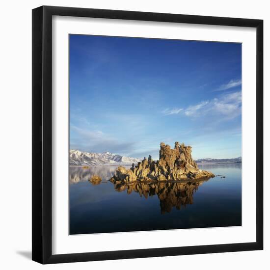 Rock Formations in Mono Lake-Micha Pawlitzki-Framed Premium Photographic Print