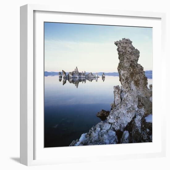 Rock Formations in Mono Lake-Micha Pawlitzki-Framed Photographic Print